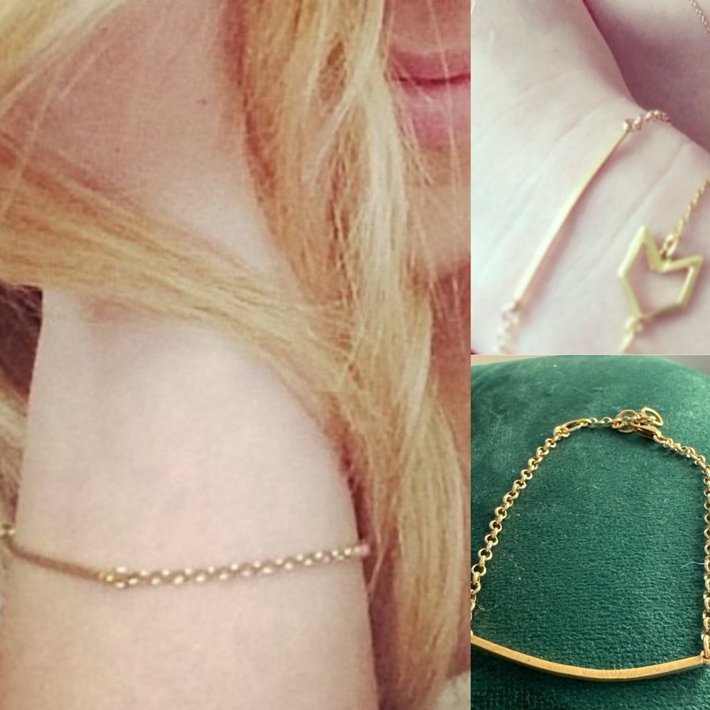 Dogeared balance Bar Bracelet delicate